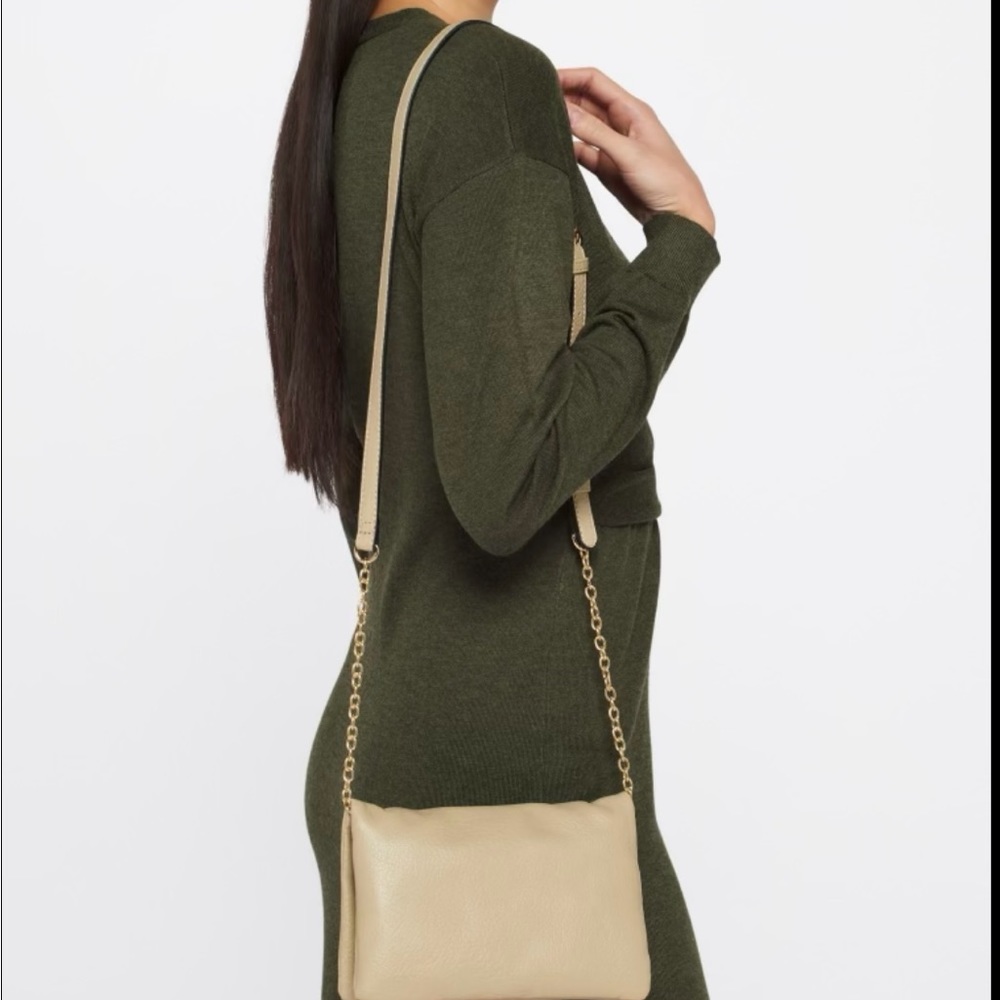 Urban Expressions Elaine Crossybody Bag Purse Beige NWT